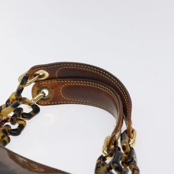 LOUIS VUITTON Monogram Vinyl Cava Amble PM Tote Bag Brown M92502 LV Auth bs25358 - Picture 9 of 14